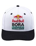 RED BULL Cyklistická čiapka - RED BULL BORA HANSGROHE - biela/čierna