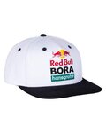 RED BULL Cyklistická čiapka - RED BULL BORA HANSGROHE - biela/čierna