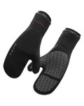 ZONE3 Cyklistické rukavice dlhoprsté - THERMO MITTS  - čierna