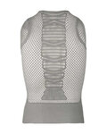 Q36.5 Cyklistické tričko bez rukávov - BASE LAYER 0 MESH - šedá
