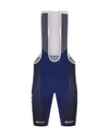 SANTINI Cyklistické nohavice krátke s trakmi - TREK FACTORY RACING 2025 - modrá