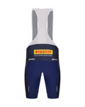 SANTINI Cyklistické nohavice krátke s trakmi - TREK FACTORY RACING 2025 - modrá