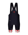 SANTINI Cyklistické nohavice krátke s trakmi - TOUR DE FRANCE - BIB SHORTS - čierna
