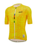 SANTINI Cyklistický dres s krátkym rukávom - UCI GOODWOOD 1982 - žltá