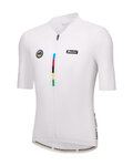 SANTINI Cyklistický dres s krátkym rukávom - UCI WORLD CHAMPION - biela
