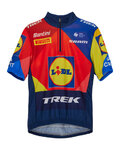 SANTINI Cyklistický dres s krátkym rukávom - LIDL TREK 2025 - viacfarebná