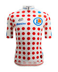 SANTINI Cyklistický dres s krátkym rukávom - TOUR DE FRANCE - POLKA DOT JERSEY - viacfarebná