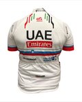 PISSEI Cyklistický dres s krátkym rukávom - UAE TEAM EMIRATES 2024 CHAMPION SLOVENIA REPLICA JR - biela
