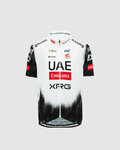 PISSEI Cyklistický dres s krátkym rukávom - UAE TEAM EMIRATES 2025 REPLICA JR - biela/čierna