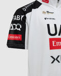 PISSEI Cyklistický dres s krátkym rukávom - UAE TEAM EMIRATES - XRG 2026 REPLICA JUNIOR - biela/čierna/červená
