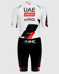 PISSEI Cyklistická kombinéza - UAE TEAM EMIRATES - XRG 2026 - čierna/biela