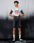 PISSEI Cyklistický dres s krátkym rukávom - UAE TEAM EMIRATES 2025 REPLICA - biela/čierna