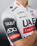 PISSEI Cyklistický dres s krátkym rukávom - UAE TEAM EMIRATES 2025 REPLICA - biela/čierna