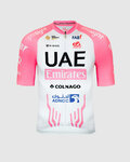 PISSEI Cyklistický dres s krátkym rukávom - UAE TEAM EMIRATES REPLICA GIRO D'ITALIA 2024 - biela/ružová