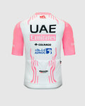 PISSEI Cyklistický dres s krátkym rukávom - UAE TEAM EMIRATES REPLICA GIRO D'ITALIA 2024 - biela/ružová