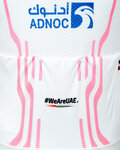PISSEI Cyklistický dres s krátkym rukávom - UAE TEAM EMIRATES REPLICA GIRO D'ITALIA 2024 - biela/ružová