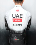 PISSEI Cyklistický dres s dlhým rukávom zimný - UAE TEAM EMIRATES - XRG 2025 REPLICA - biela/čierna