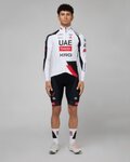 PISSEI Cyklistický dres s dlhým rukávom letný - UAE TEAM EMIRATES - XRG 2026 REPLICA - biela/červená/čierna
