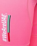 PISSEI Cyklistické nohavice krátke s trakmi - UAE TEAM EMIRATES 2024 REPLICA SANREMO - GIRO 24 - ružová