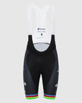 PISSEI Cyklistické nohavice krátke s trakmi - TADEJ POGACAR WORLD CHAMP REPLICA - čierna