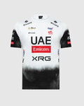 PISSEI Cyklistické tričko s krátkym rukávom - UAE TEAM EMIRATES 2025  - biela/čierna