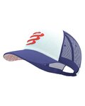 COMPRESSPORT Cyklistická čiapka - TRUCKER CUP - modrá/biela