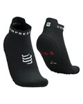 COMPRESSPORT Cyklistické ponožky členkové - PRO RACING SOCKS V4.0 RUN - čierna