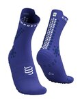 COMPRESSPORT Cyklistické ponožky klasické - PRO RACING SOCKS V4.0 TRAIL - modrá