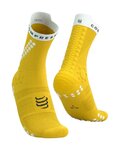 COMPRESSPORT Cyklistické ponožky klasické - PRO RACING SOCKS V4.0 TRAIL - žltá