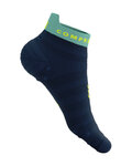 COMPRESSPORT Cyklistické ponožky členkové - PRO RACING SOCKS V4.0 ULTRALIGHT RUN - modrá/svetlo modrá