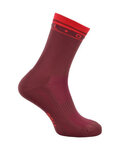 AGU Cyklistické ponožky klasické - VELO LOVE - bordová