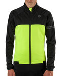AGU Cyklistická zateplená bunda - ESSENTIAL HIVIS WNT - žltá/čierna