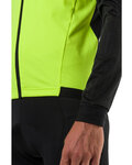 AGU Cyklistická zateplená bunda - ESSENTIAL HIVIS WNT - žltá/čierna