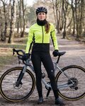 AGU Cyklistická zateplená bunda - WINTER ESSENTIAL W - čierna/žltá