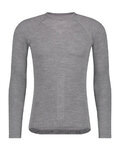 AGU Cyklistické tričko s dlhým rukávom - WINTERDAY MERINO - šedá