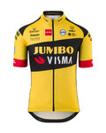AGU Cyklistický dres s krátkym rukávom - JUMBO-VISMA 2020 - žltá/čierna