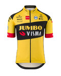 AGU Cyklistický dres s krátkym rukávom - JUMBO-VISMA '20 KIDS - žltá/čierna