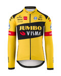 AGU Cyklistický dres s dlhým rukávom zimný - JUMBO-VISMA 2020 - čierna/žltá