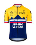 AGU Cyklistický dres s krátkym rukávom - JUMBO-VISMA 2020 - žltá/modrá