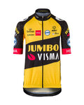 AGU Cyklistický dres s krátkym rukávom - JUMBO-VISMA '21 KIDS - žltá/čierna