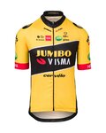 AGU Cyklistický dres s krátkym rukávom - JUMBO-VISMA 2022 - čierna/žltá