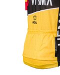 AGU Cyklistický dres s krátkym rukávom - JUMBO-VISMA 22 KIDS - žltá/čierna