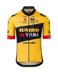 AGU Cyklistický dres s krátkym rukávom - JUMBO-VISMA 2023 - žltá/čierna