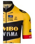 AGU Cyklistický dres s krátkym rukávom - JUMBO-VISMA 2023 - žltá/čierna