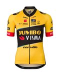 AGU Cyklistický dres s krátkym rukávom - JUMBO-VISMA 23 LADY - žltá/čierna