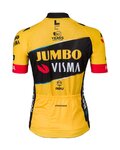 AGU Cyklistický dres s krátkym rukávom - JUMBO-VISMA 23 LADY - žltá/čierna
