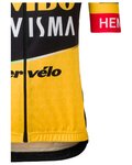 AGU Cyklistický dres s krátkym rukávom - JUMBO-VISMA 23 KIDS - žltá/čierna