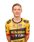 AGU Cyklistický dres s krátkym rukávom - JUMBO-VISMA 2023 JONAS VINGEGAARD - čierna/žltá