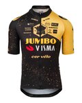 AGU Cyklistický dres s krátkym rukávom - JUMBO-VISMA VELODROME TDF 2023 - žltá/čierna