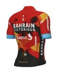 ALÉ Cyklistický dres s krátkym rukávom - BAHRAIN VICTORIOUS 2023 - modrá/červená/biela/čierna